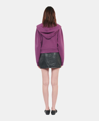 The Kooples FEMME PRUNE sweatshirt &agrave; capuche blason violet