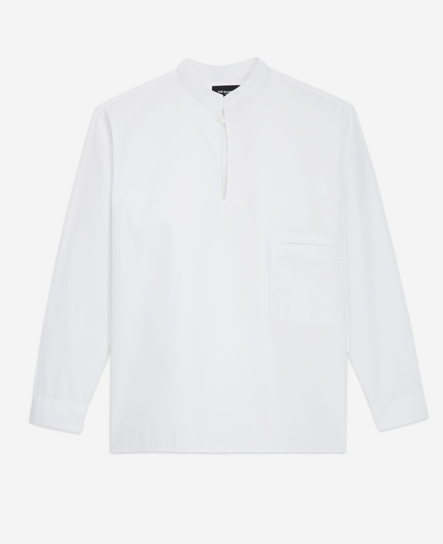 white cotton shirt