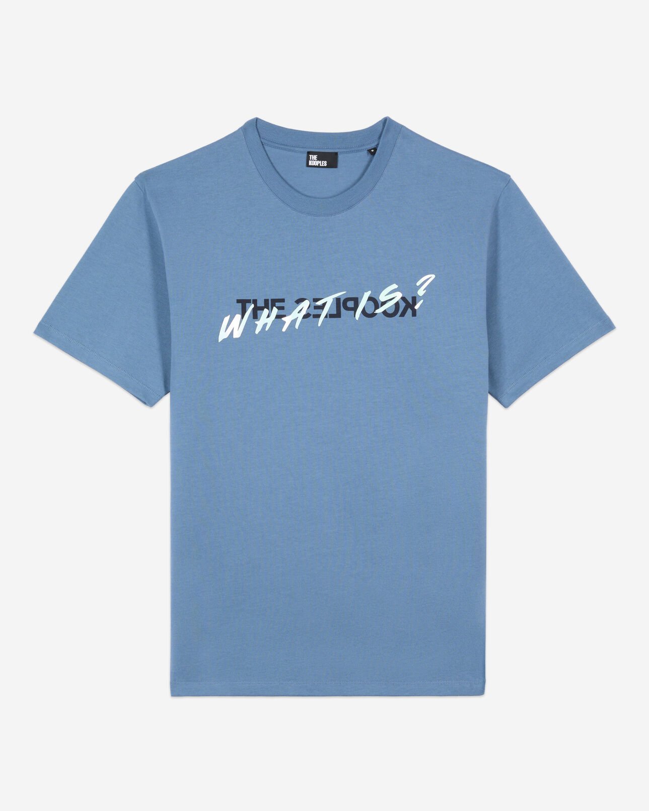 The Kooples MEN STONE BLUE light blue what t-shirt