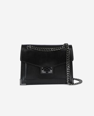 The Kooples DAMEN BLACK emily kleine tasche aus glattem schwarzem leder
