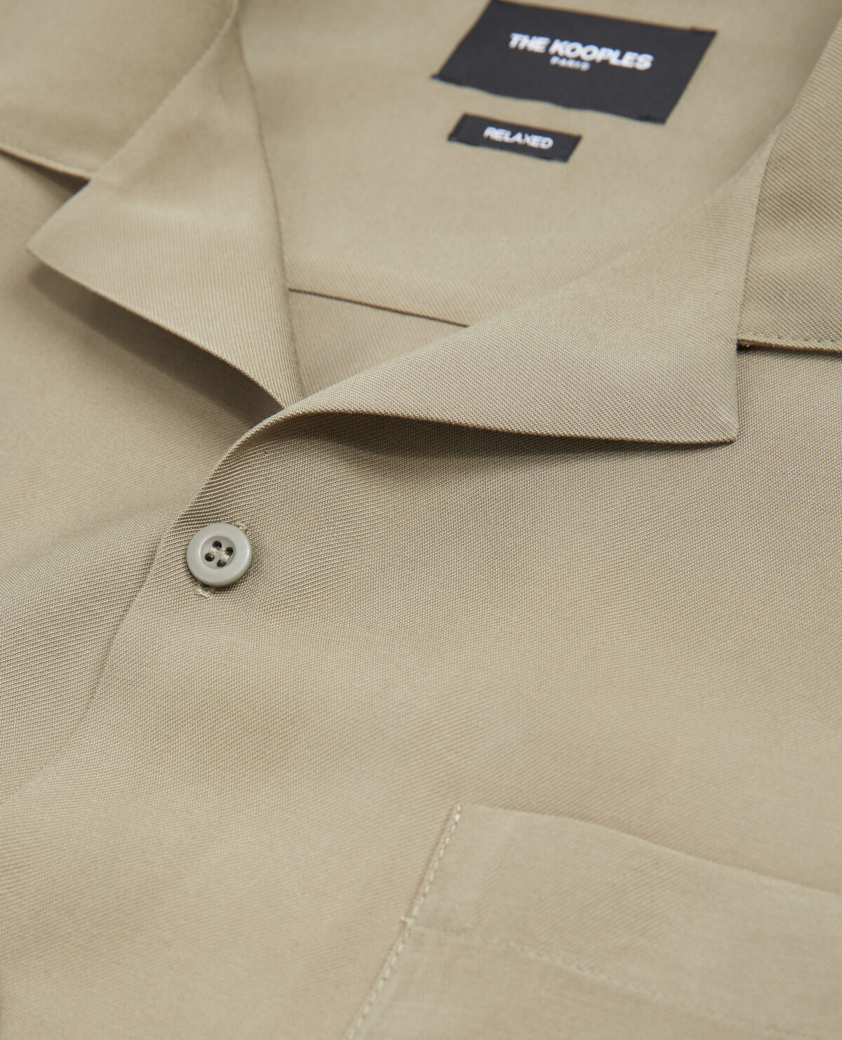 Khaki collared shirt clearance