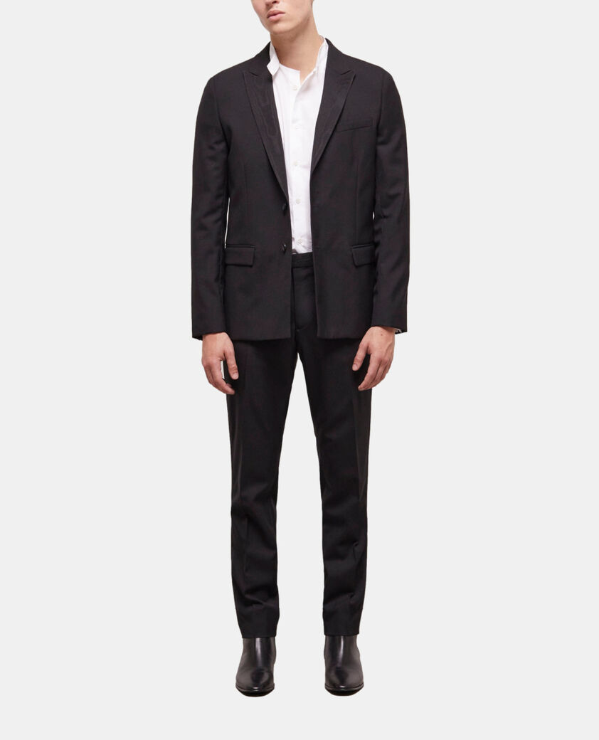 The Kooples MEN BLACK black wool suit jacket