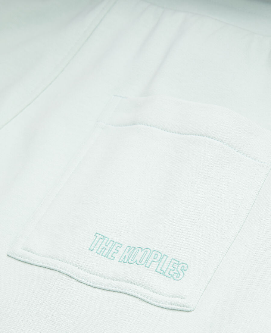grüne shorts aus baumwolle
