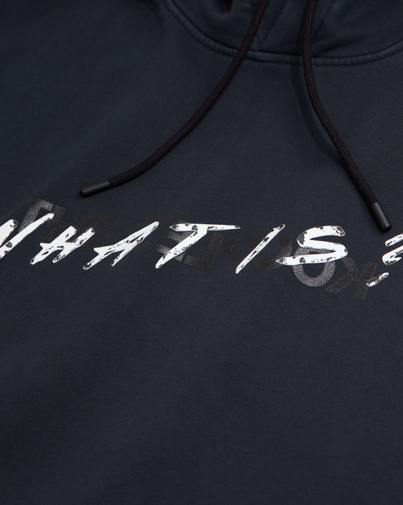 The Kooples MEN BLACK WASHED men's black what is hoodie