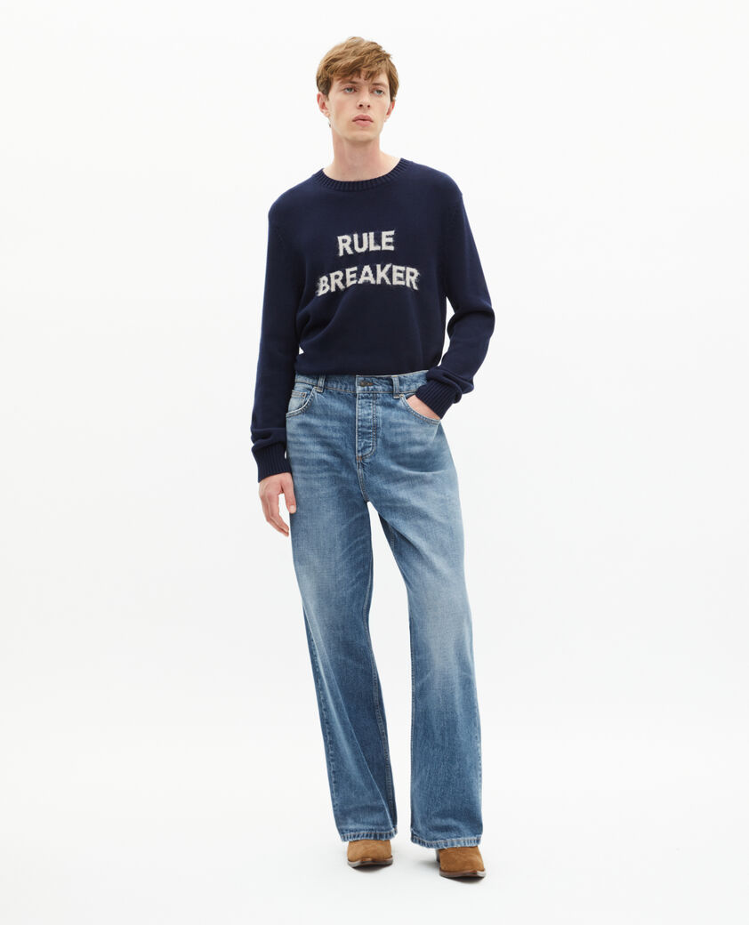 The Kooples HERREN BLUE blaue baggy-jeans