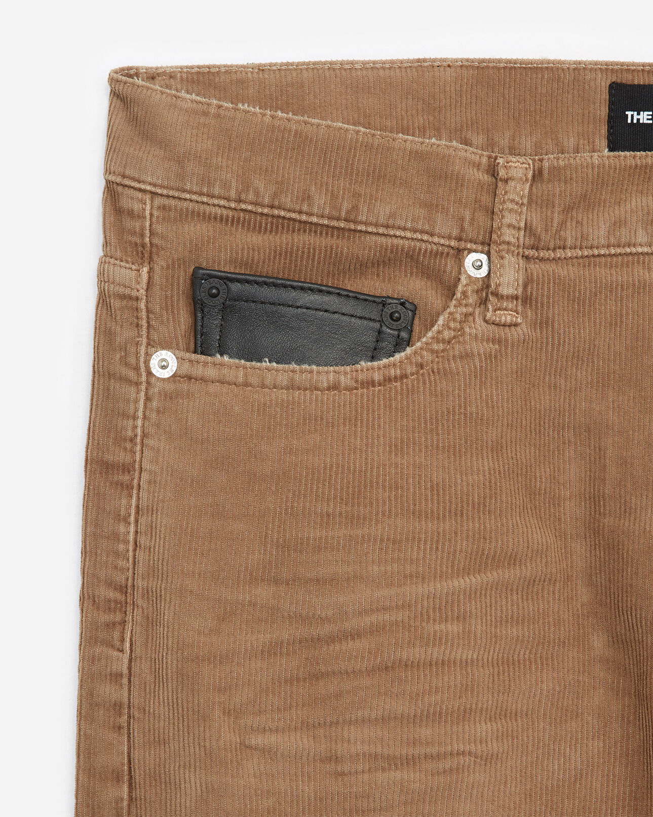The Kooples MEN BEIGE beige velvet jeans with logo buttons