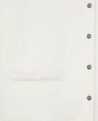 The Kooples DAMEN ECRU ecrufarbener cardigan aus wolle und alpaka