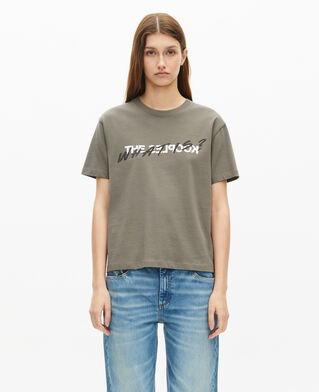 The Kooples DAMEN OLIVE KAKI khakifarbenes t-shirt what is