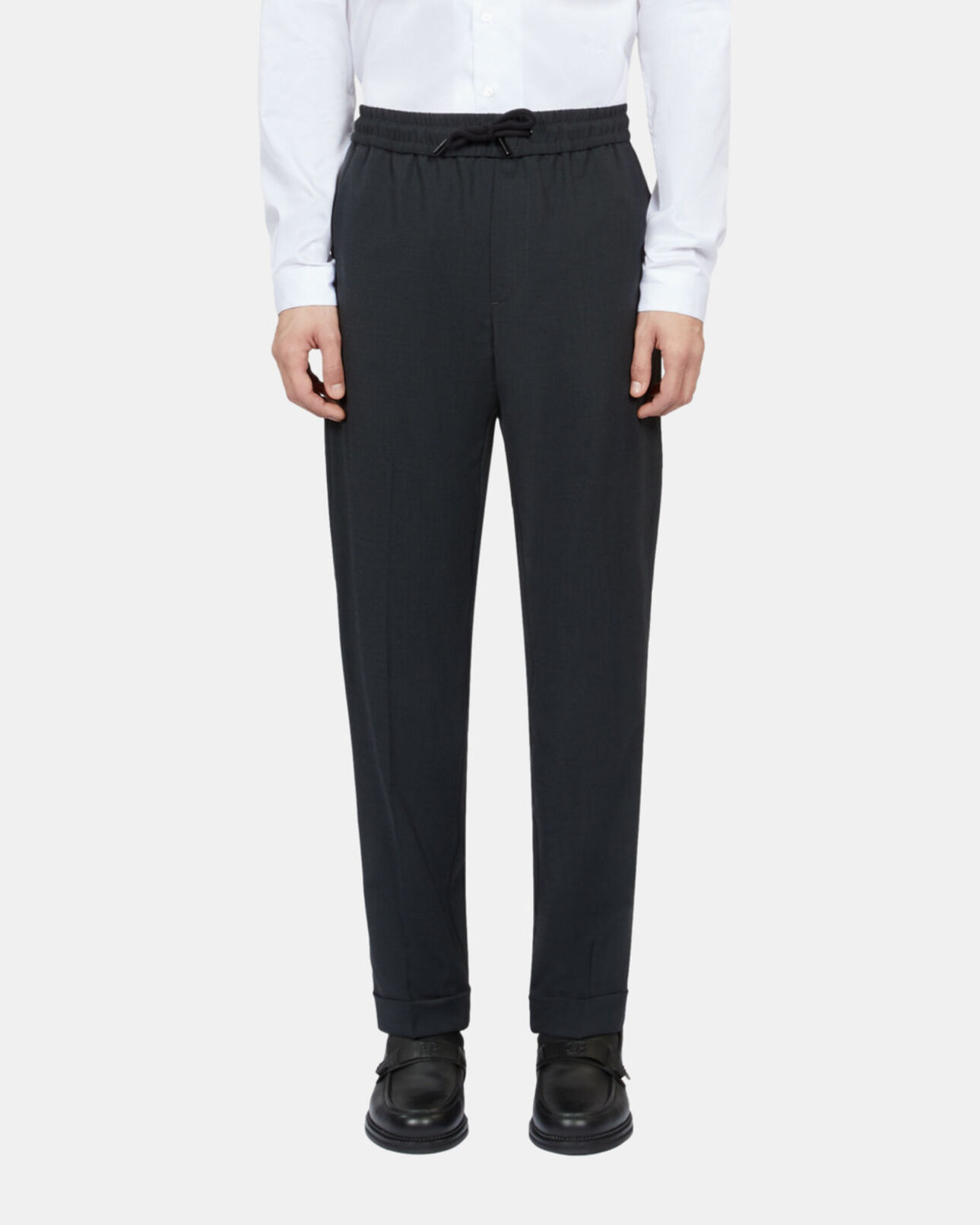 The Kooples MEN DARK GREY grey checked trousers