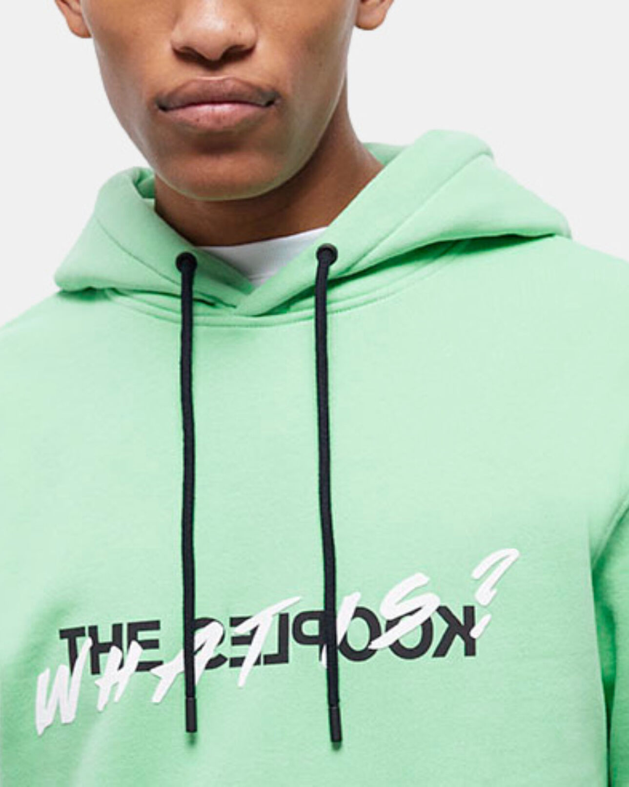 The Kooples HERREN APPLE grünes kapuzensweatshirt mit schriftzug