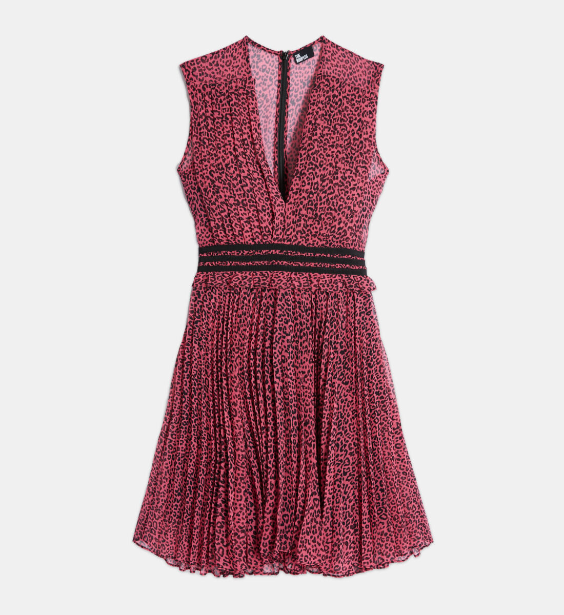 Robe courte imprimee rose