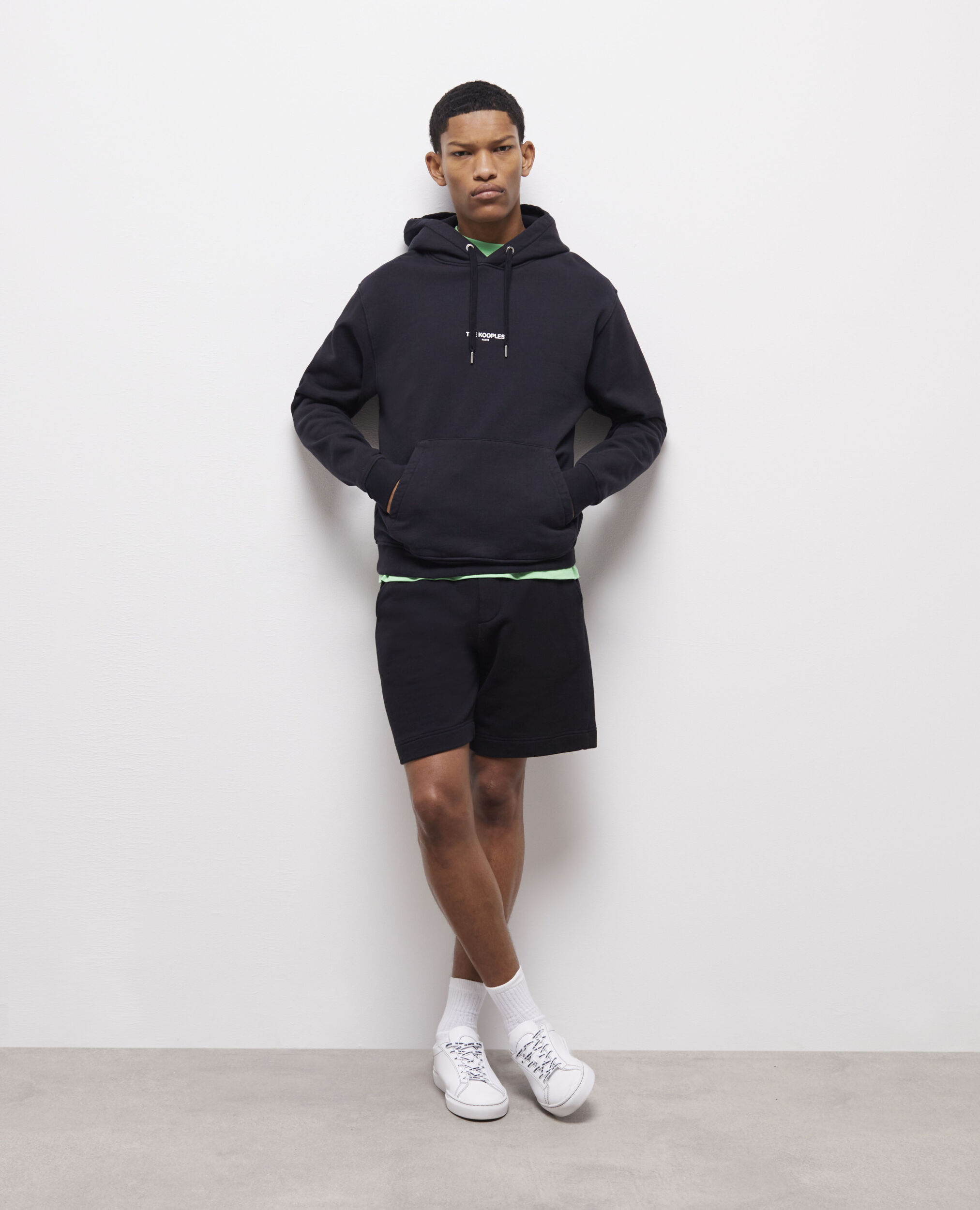 Short molletonné noir, BLACK, hi-res image number null