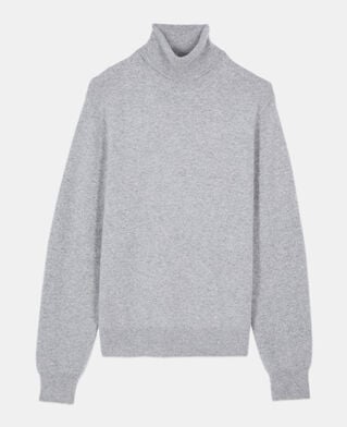 The Kooples HOMME MIDDLE GREY MEL pull en cachemire gris
