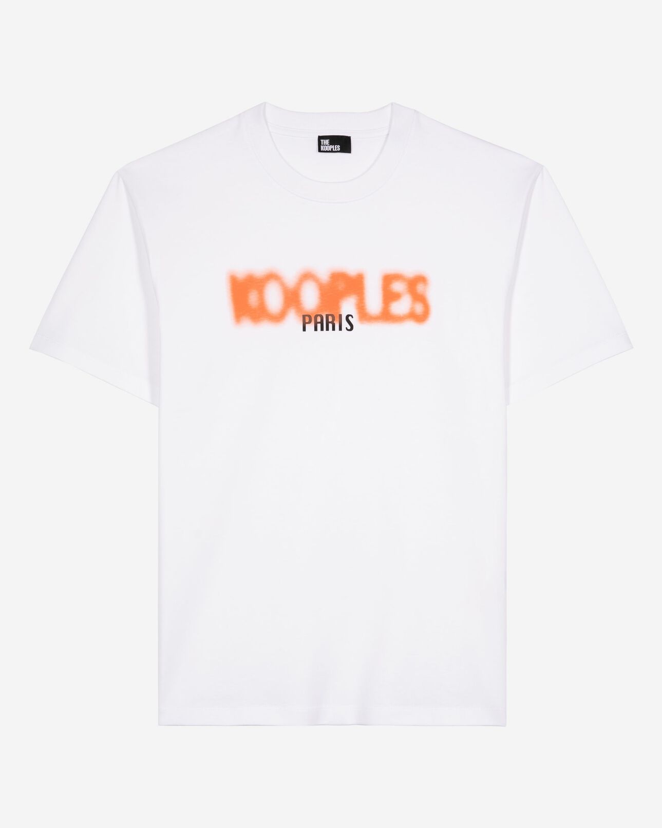 The Kooples MEN WHITE t-shirt with white logo screen print