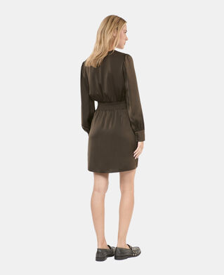 The Kooples FEMME KAKI robe courte kaki