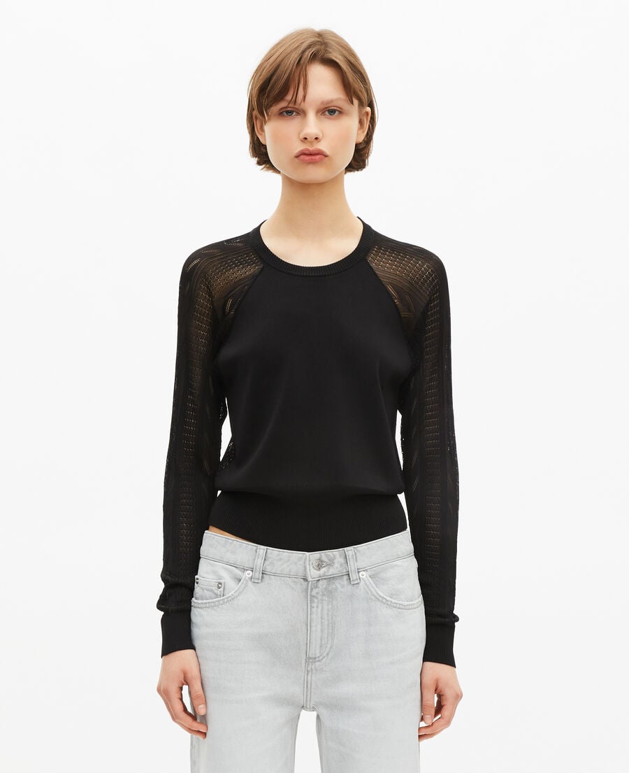 The Kooples FEMME BLACK pull noir