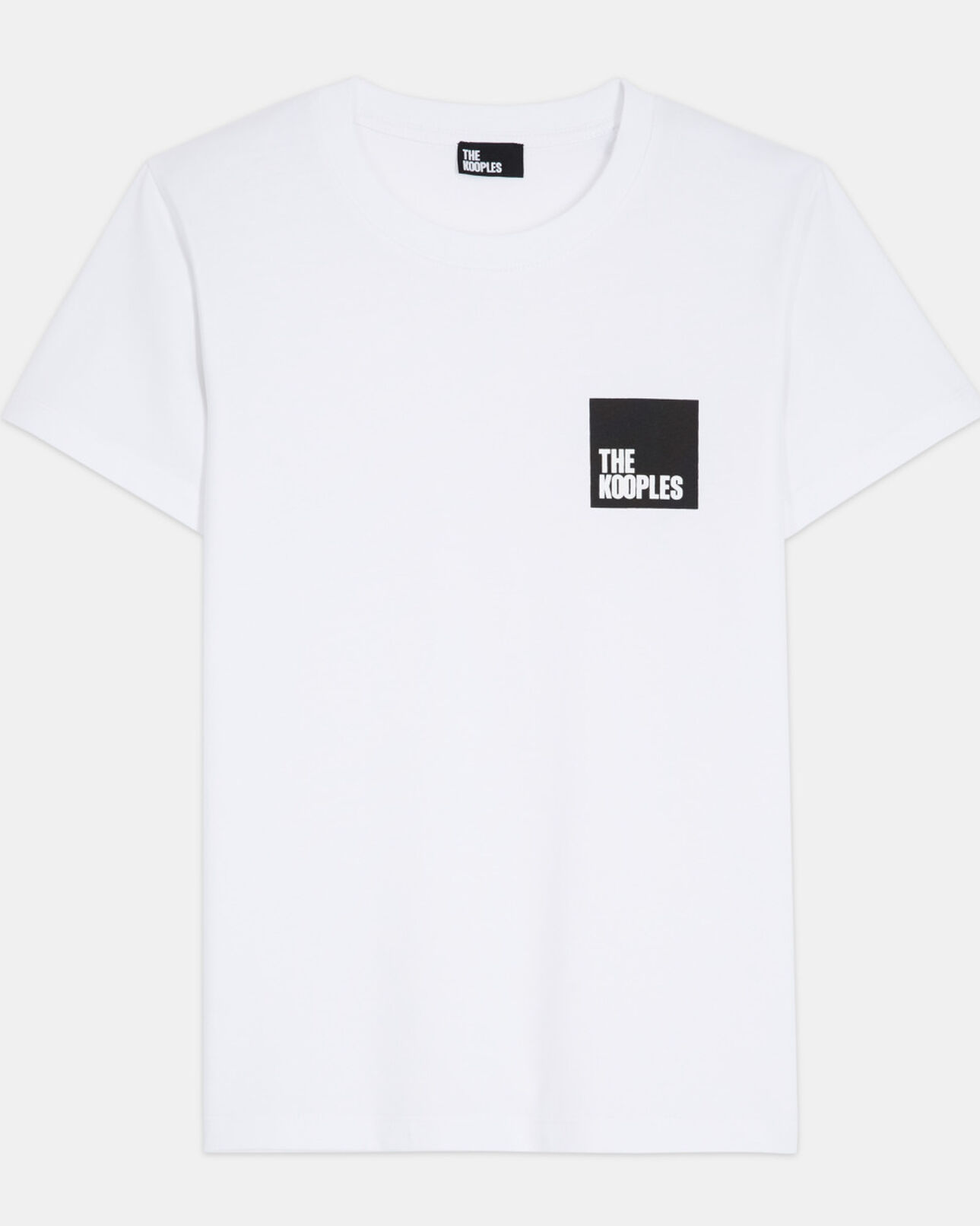 The Kooples WOMEN SNOW WHITE white t-shirt with the kooples logo