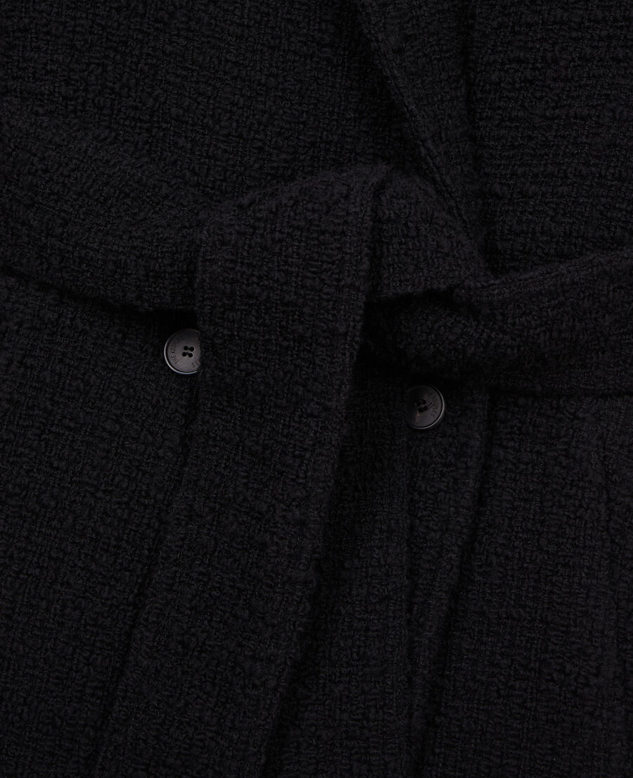 long black tweed coat