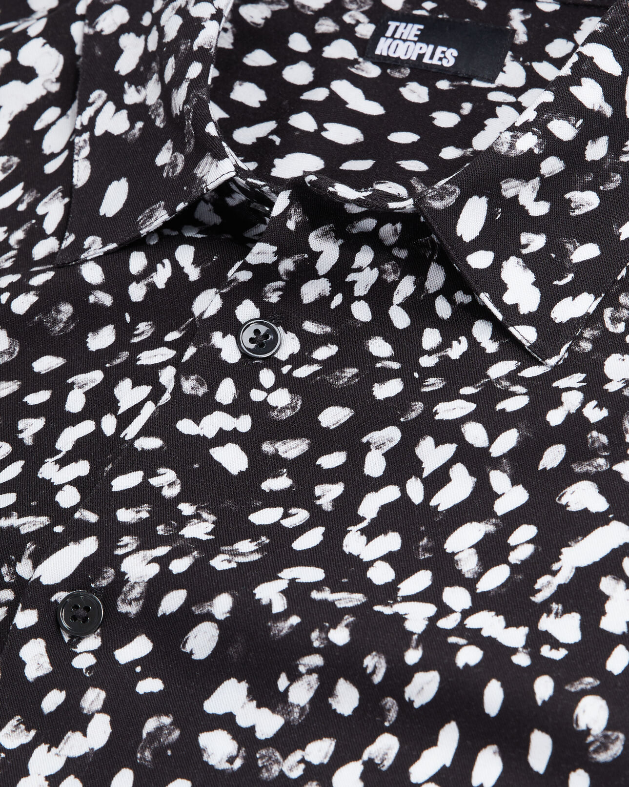 The Kooples HOMME BLACK WHITE chemise imprimée