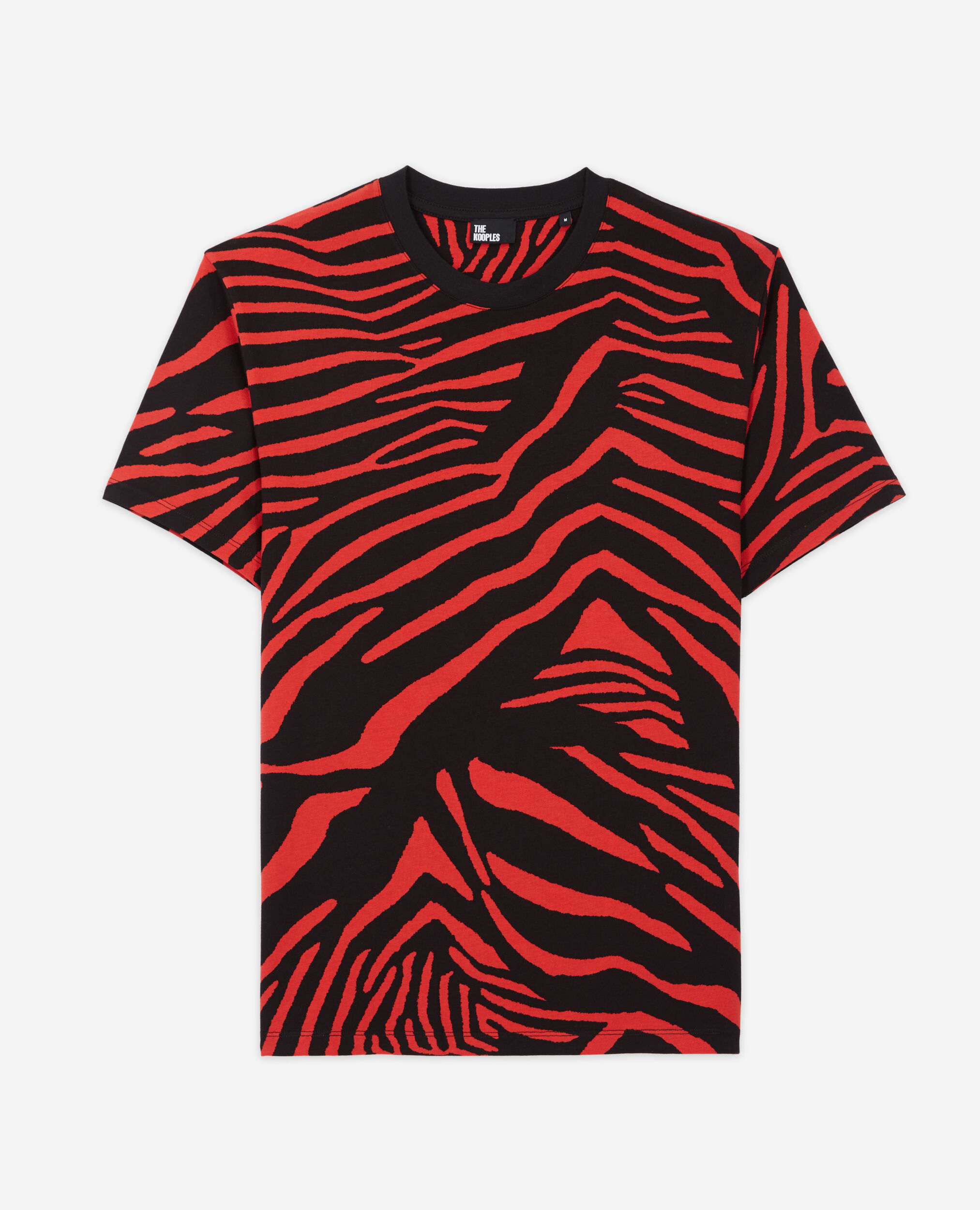 Rotes T-Shirt Herren mit Print, RED / BLACK, hi-res image number null