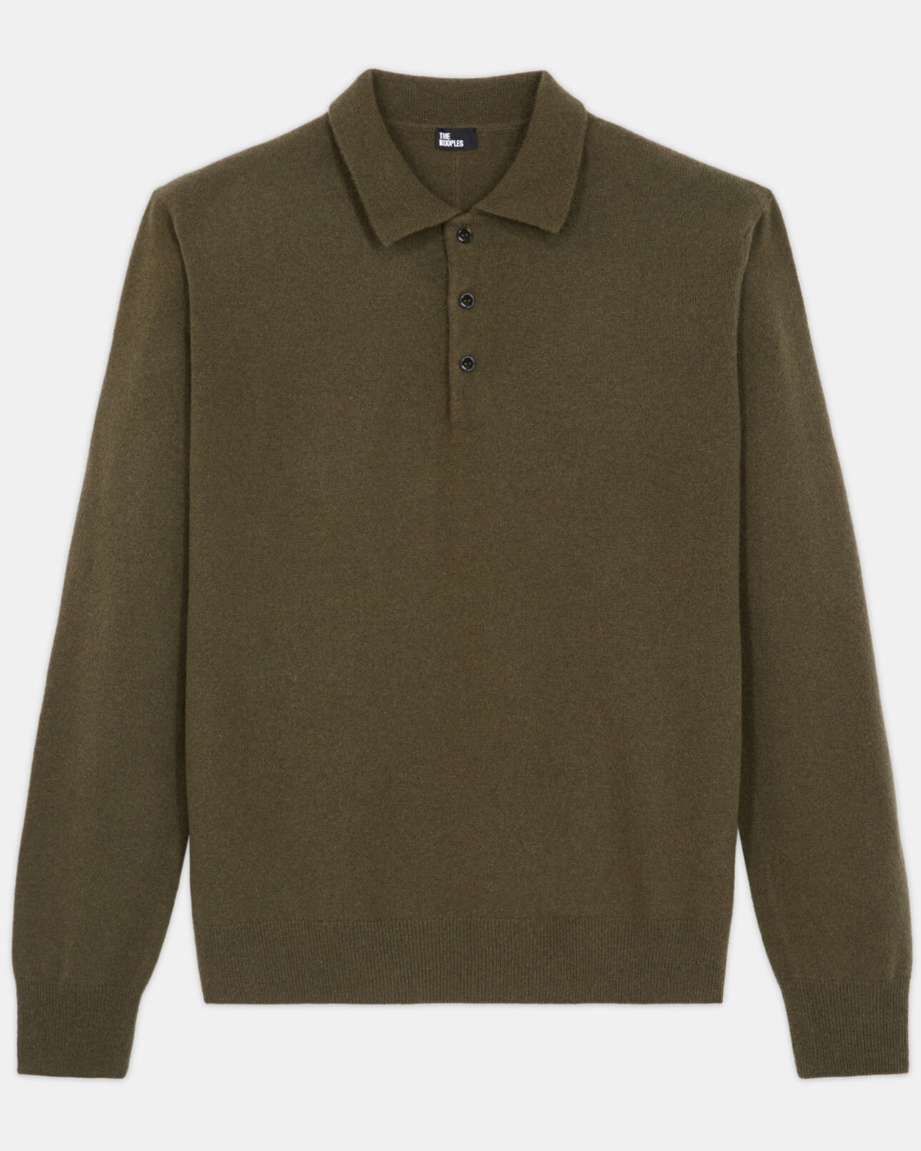 The Kooples HOMME ALGUE pull en cachemire kaki