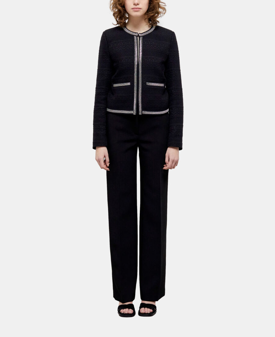 kurze schwarze jacke