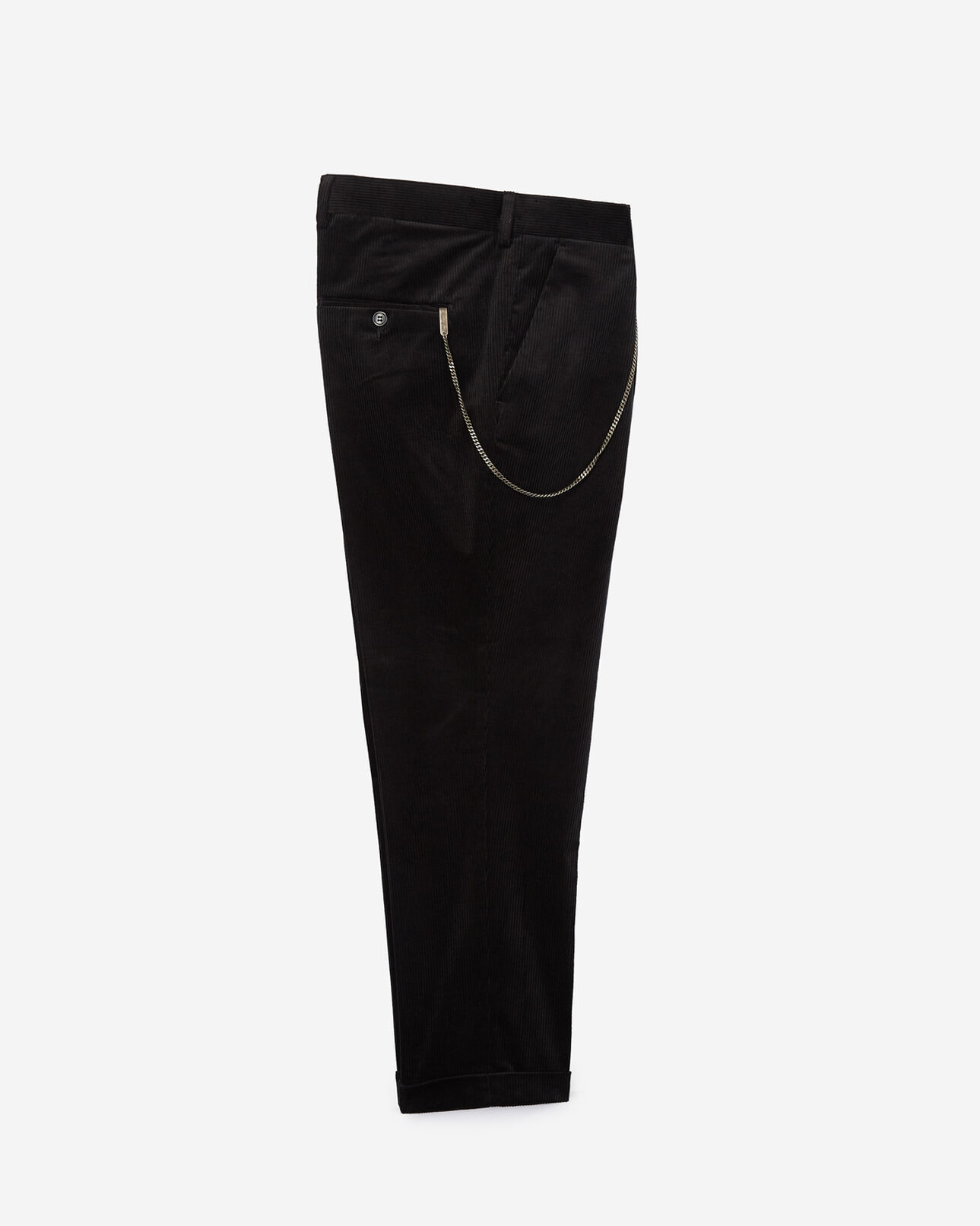 The Kooples MEN BLACK black ribbed velvet trousers