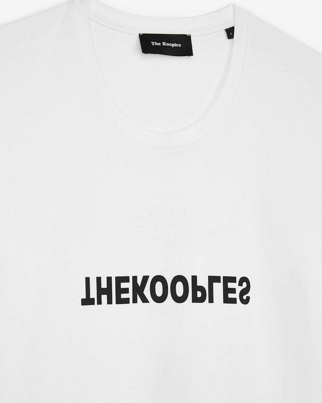 The Kooples MEN WHITE white t-shirt with logo