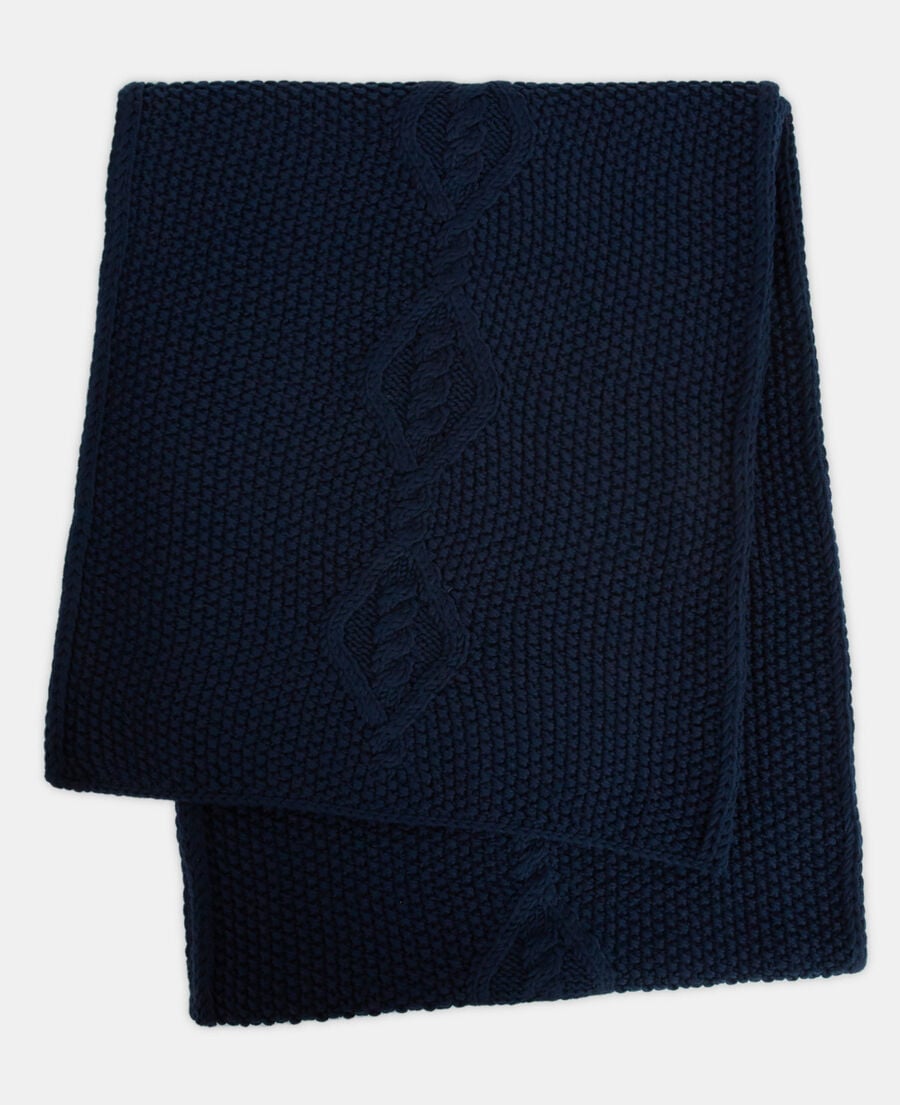 The Kooples MIXED BLUE blue wool scarf