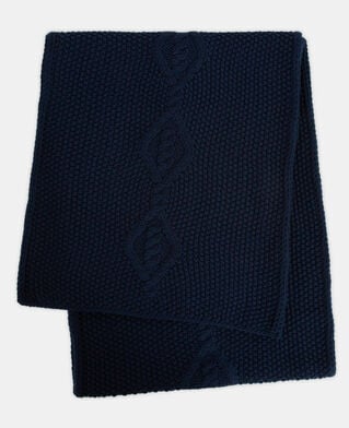 The Kooples MIXED BLUE blue wool scarf