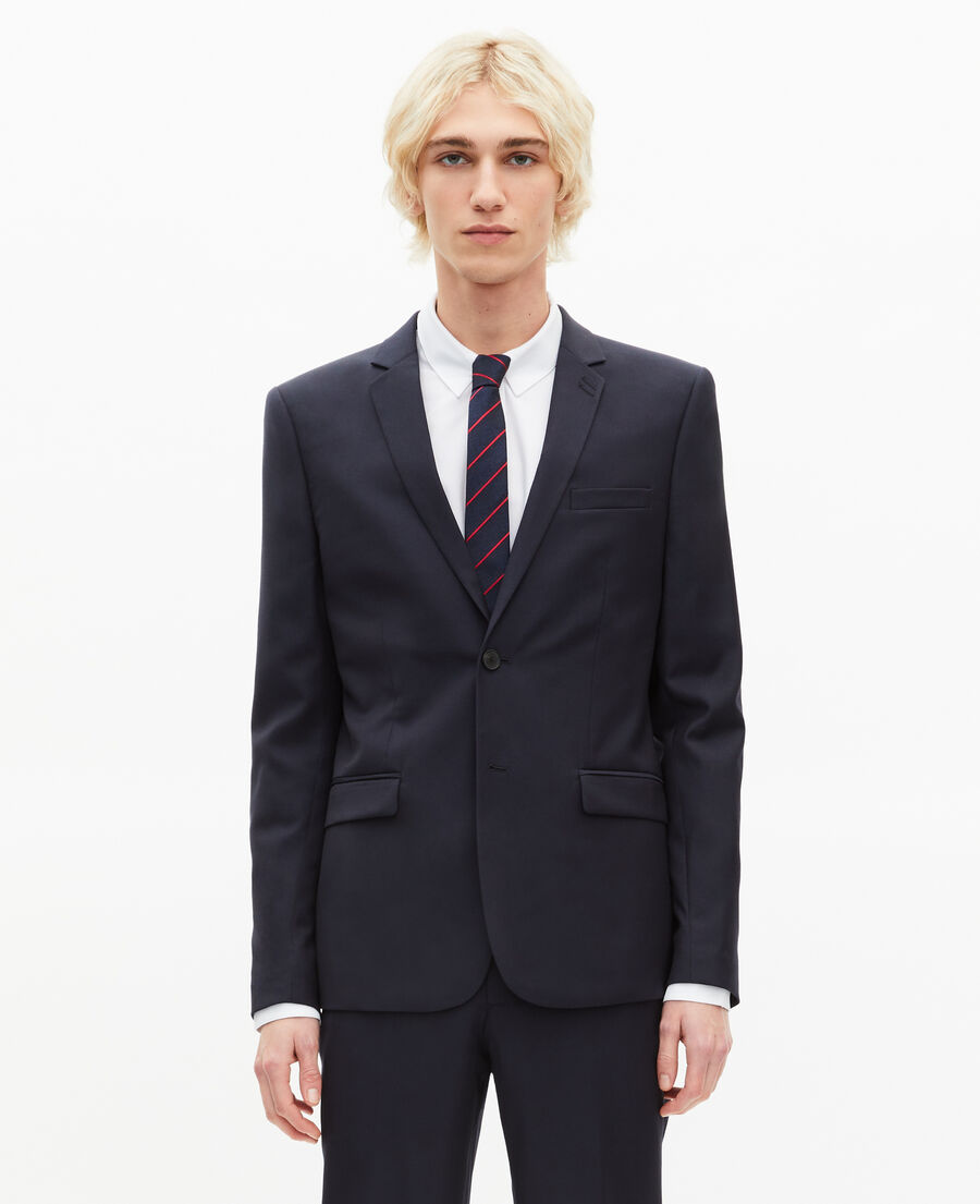 The Kooples H DARK NAVY super 100s navy wool suit pants