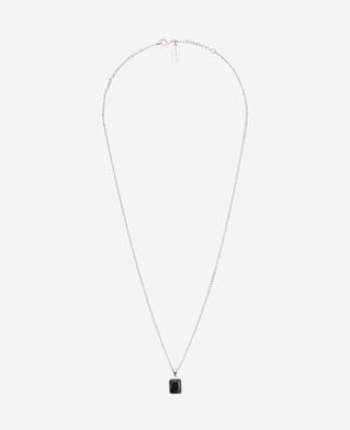 The Kooples HOMME SILVER collier avec pendentif argenté