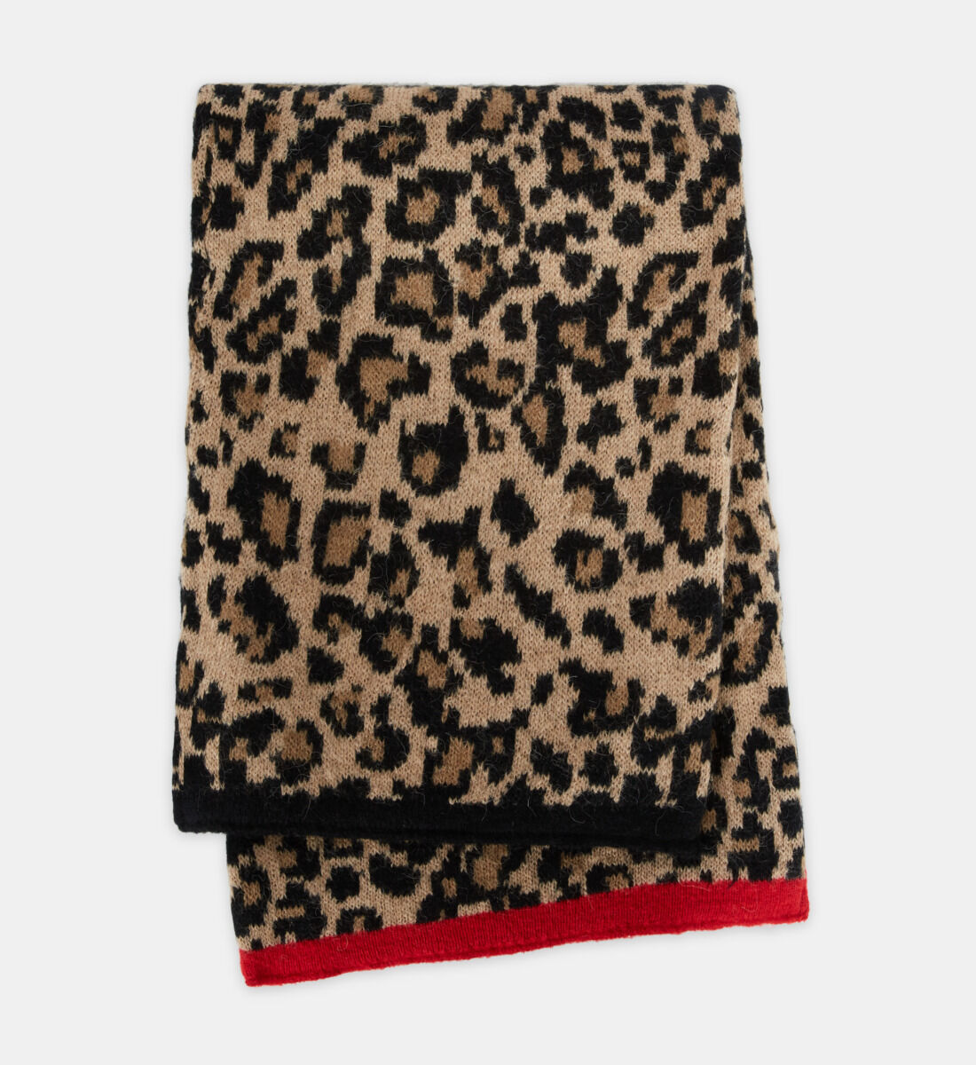 Leopard print sale wool scarf