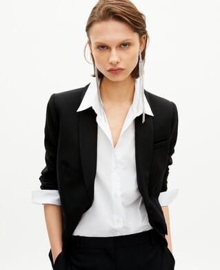 The Kooples FEMME SILVER boucles d'oreilles longues à clip argenté
