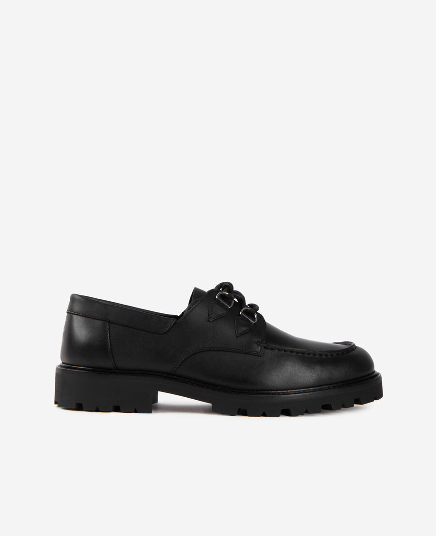 derbies cuir noir