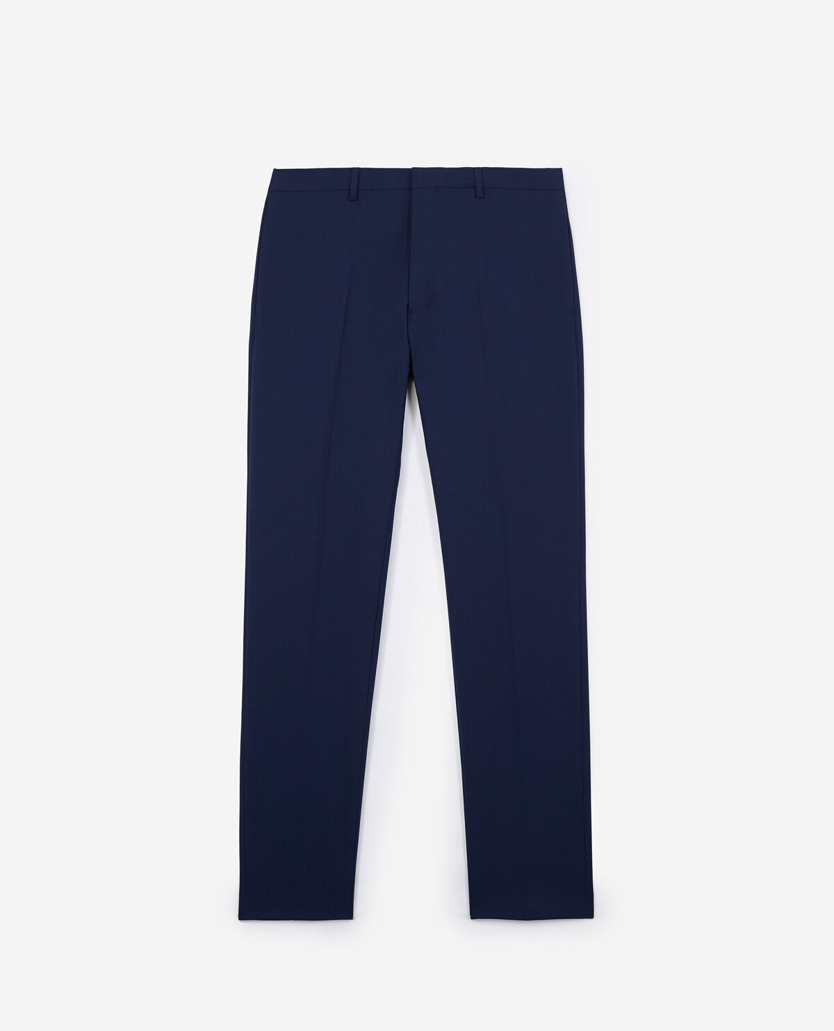 Navy blue wool suit trousers The Kooples US