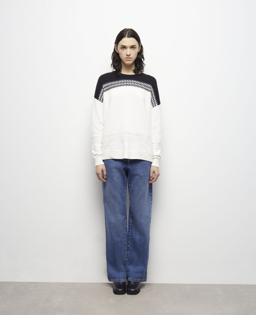 two-tone jumper