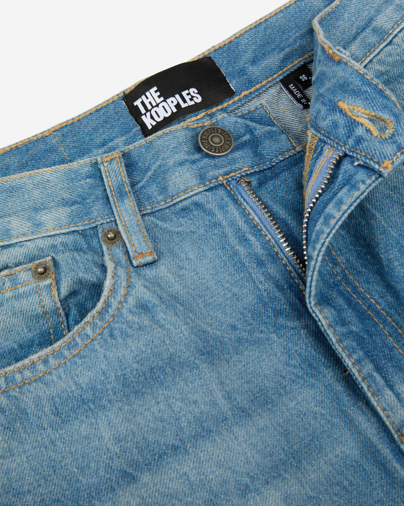 The Kooples FEMME MEDIUM BLUE jean boyfriend bleu