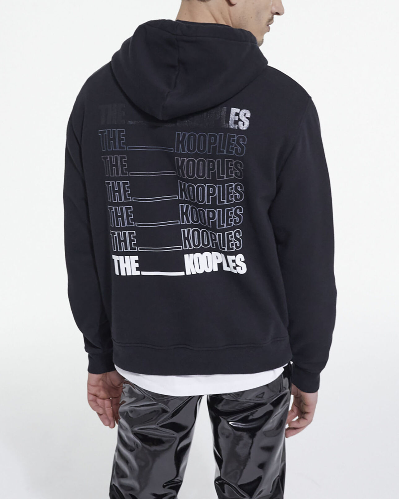 The Kooples MEN BLACK the kooples black logo sweatshirt
