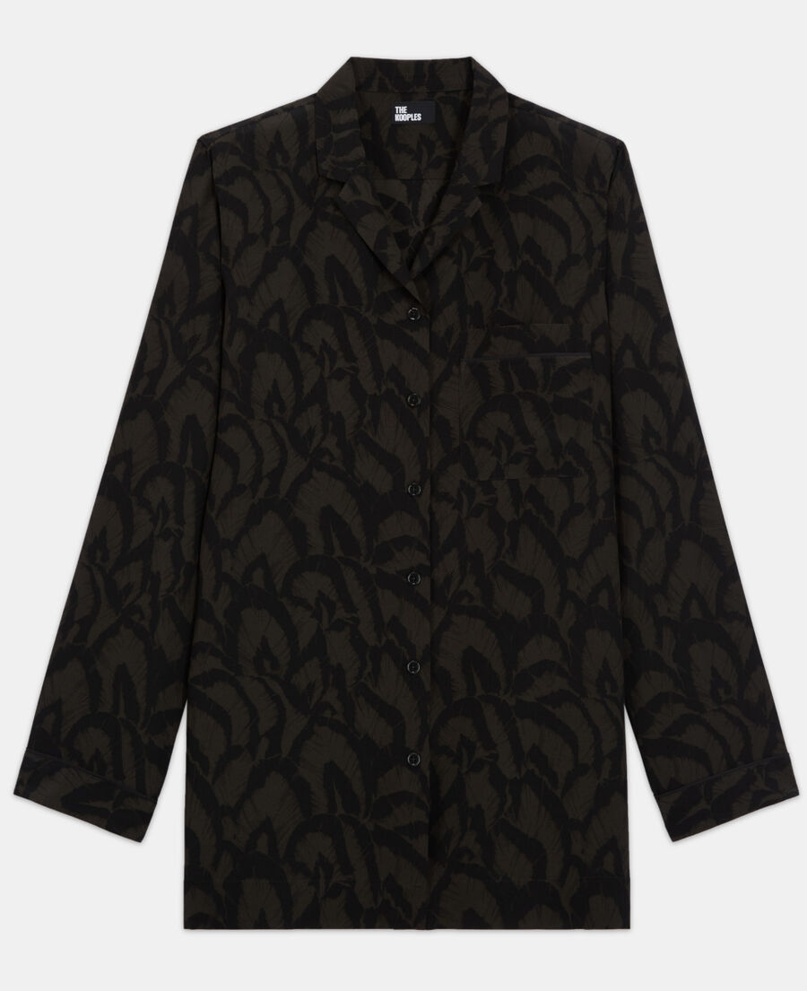 chemise en soie imprimée