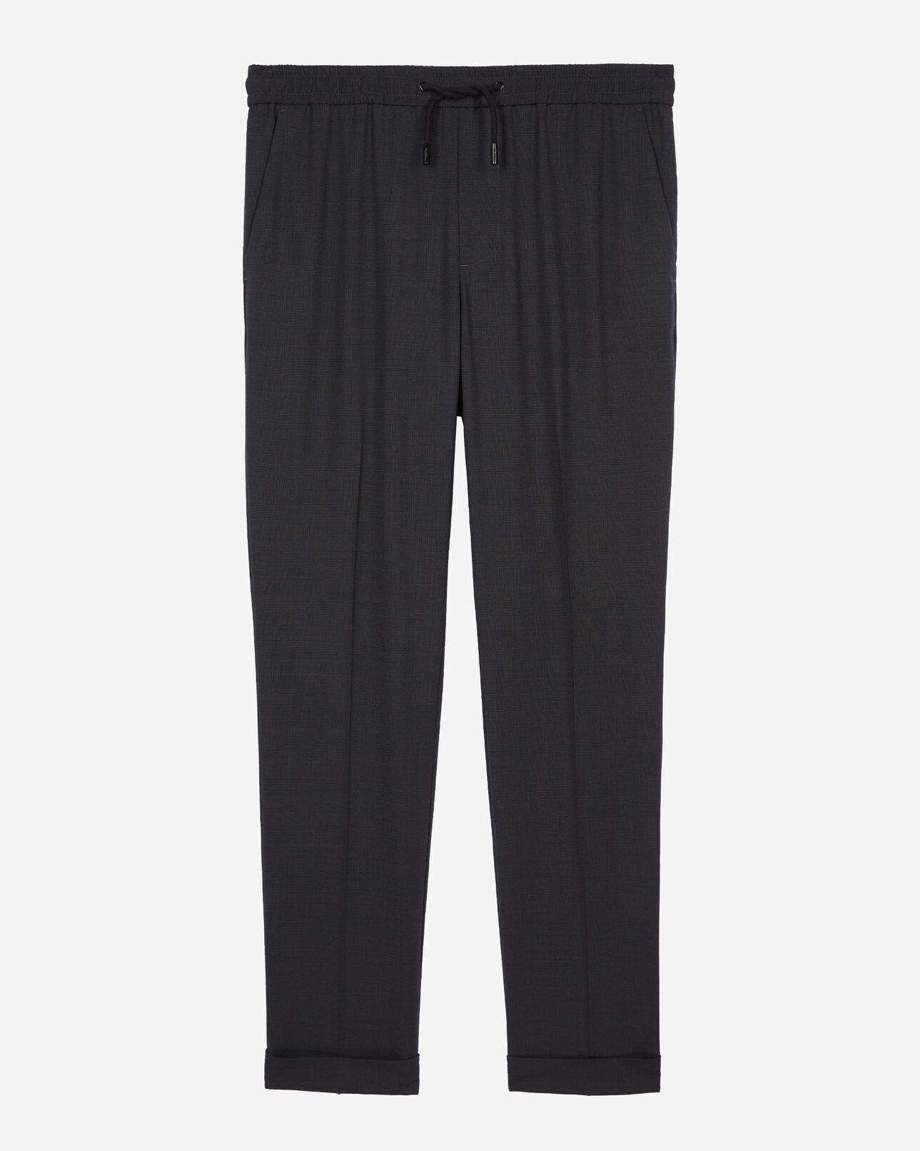 The Kooples MEN DARK GREY grey checked trousers