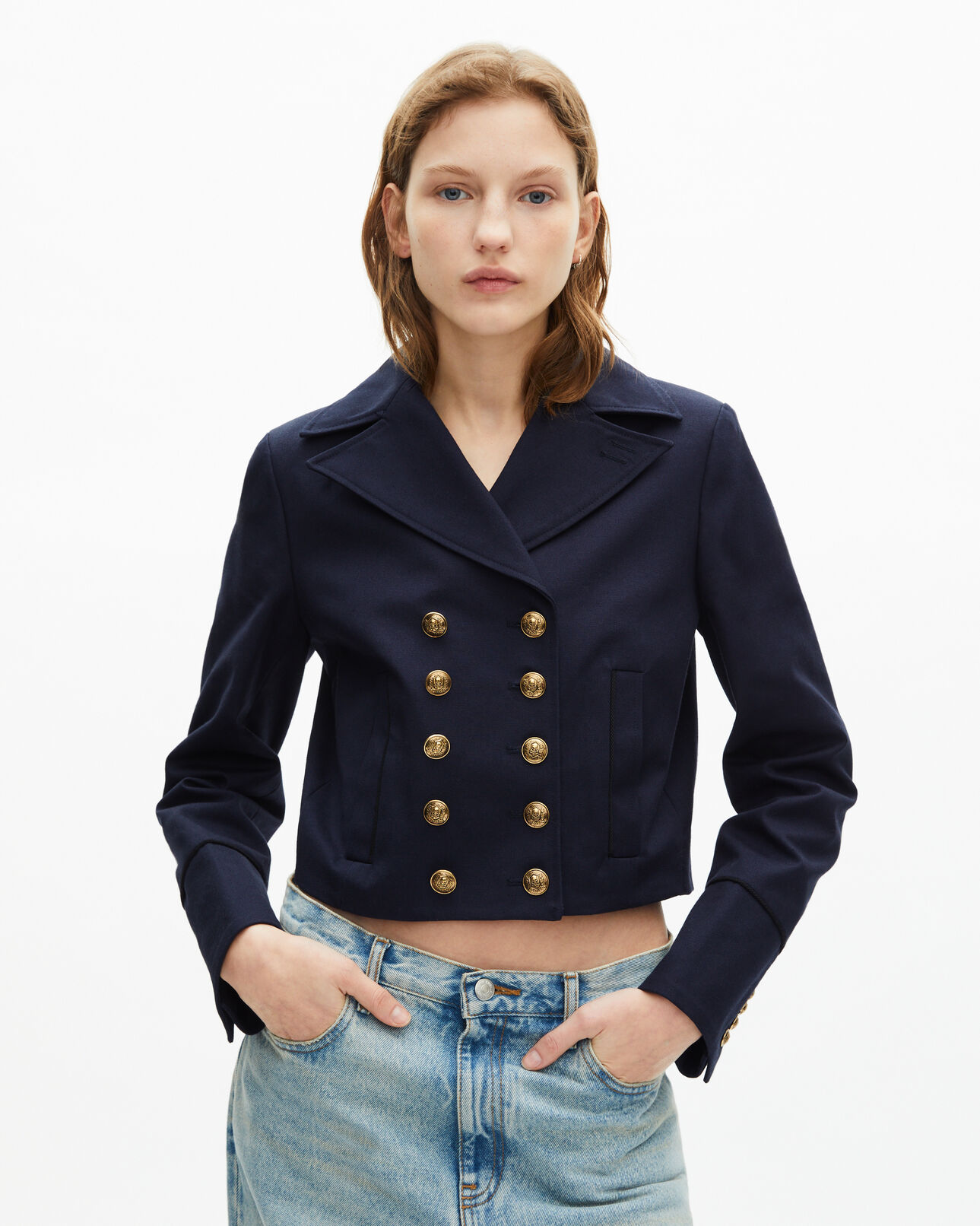 The Kooples WOMEN NAVY navy blue jacket