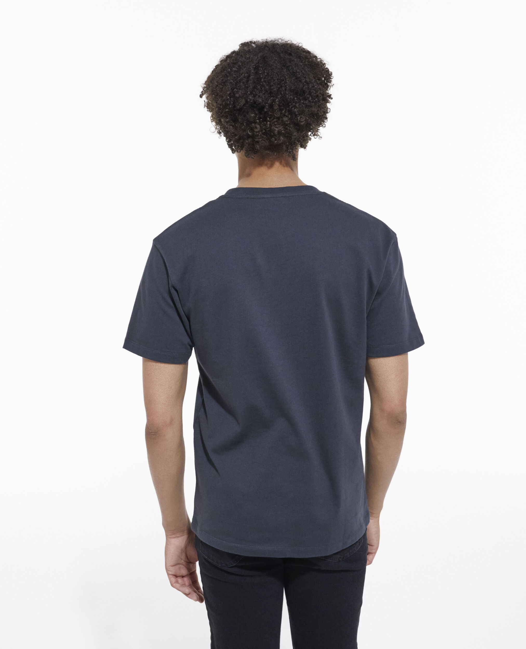 Camiseta serigrafiada negra, STONE, hi-res image number null