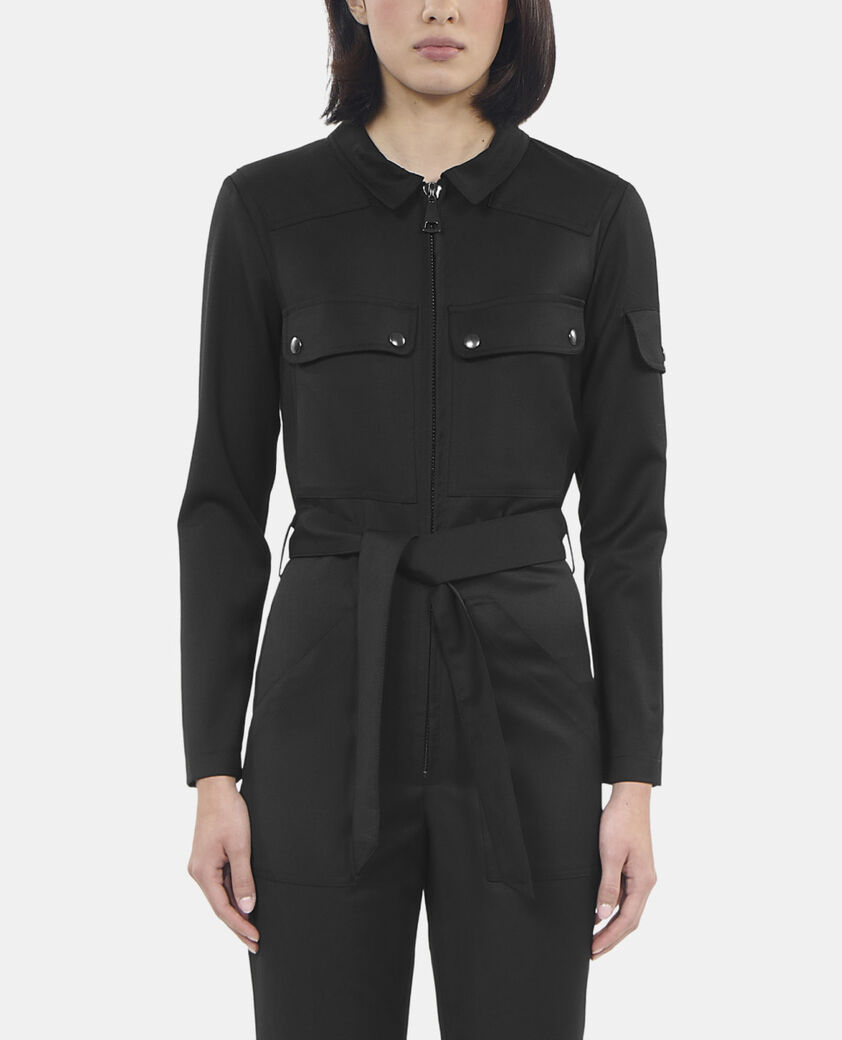 The Kooples WOMEN BLACK black wool the kooples x carolina ritzler jumpsuit