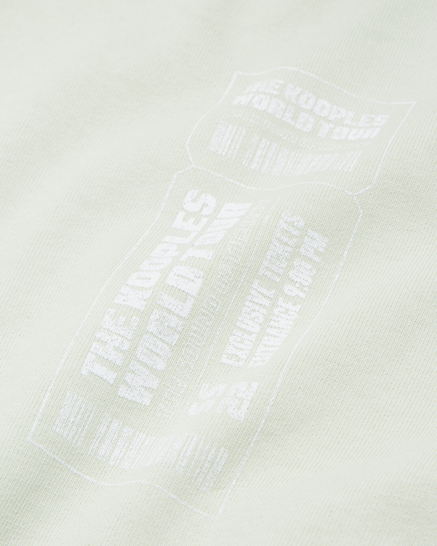 T-shirt vert menthe coton motif concert, GREEN, hi-res image number null
