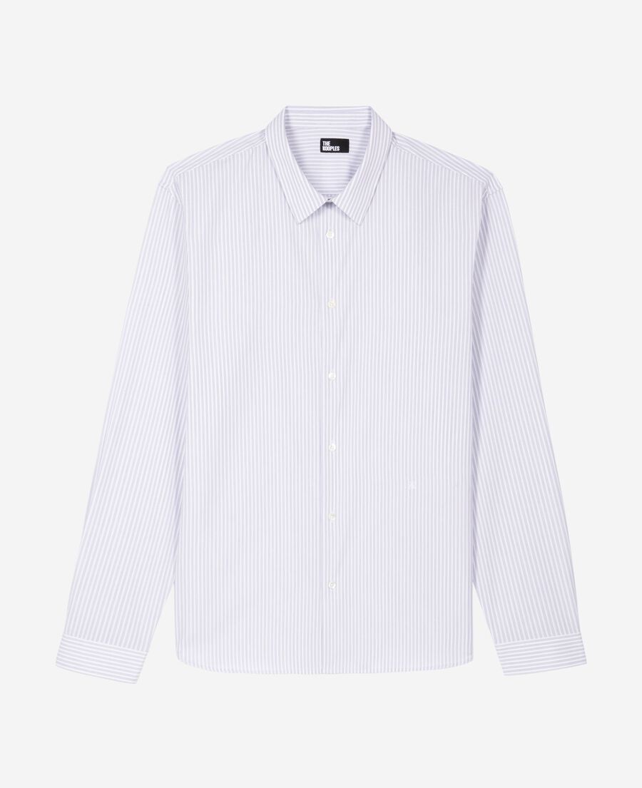 The Kooples MEN BLUE WHITE light blue pinstripe shirt