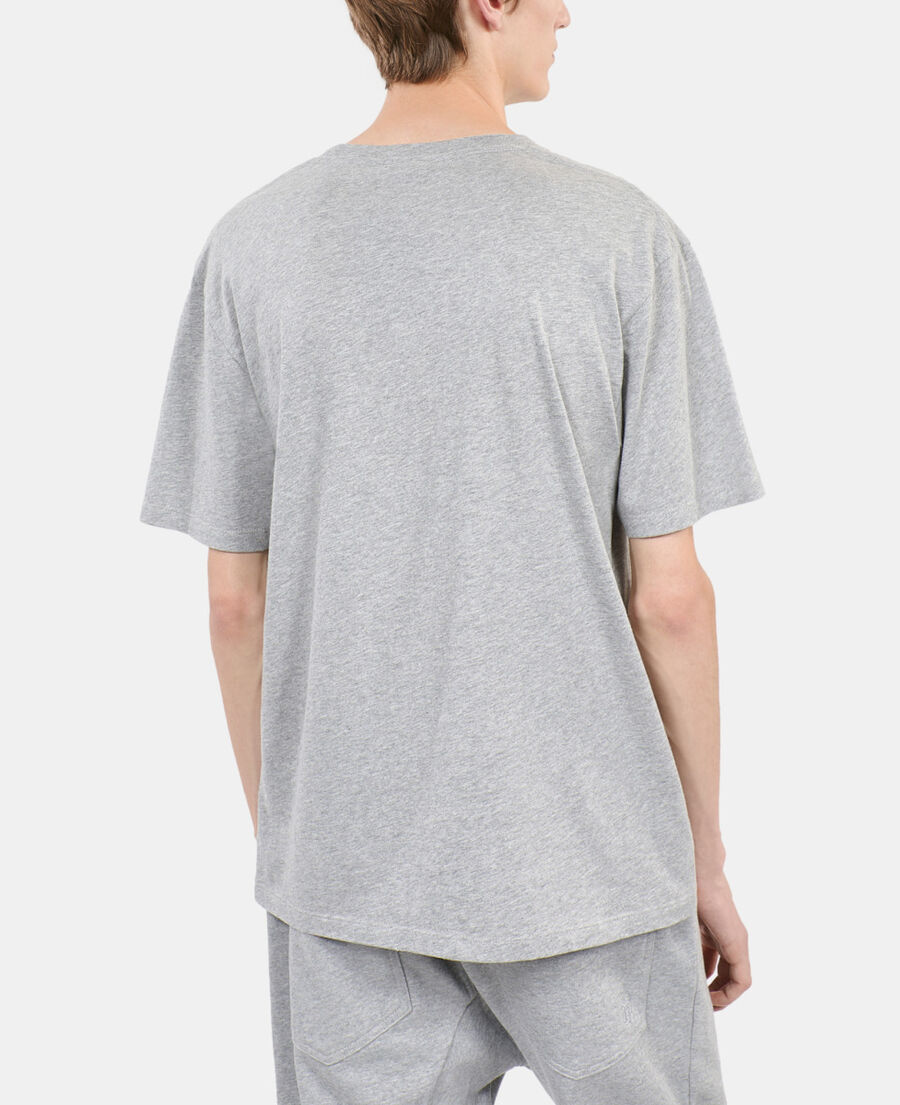 The Kooples H GREY MELANGE grey blazon t-shirt