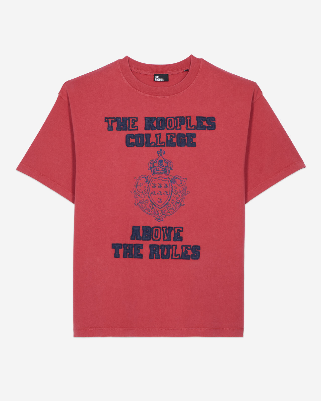 The Kooples H RED / BURGUNDY t-shirt with red screen print
