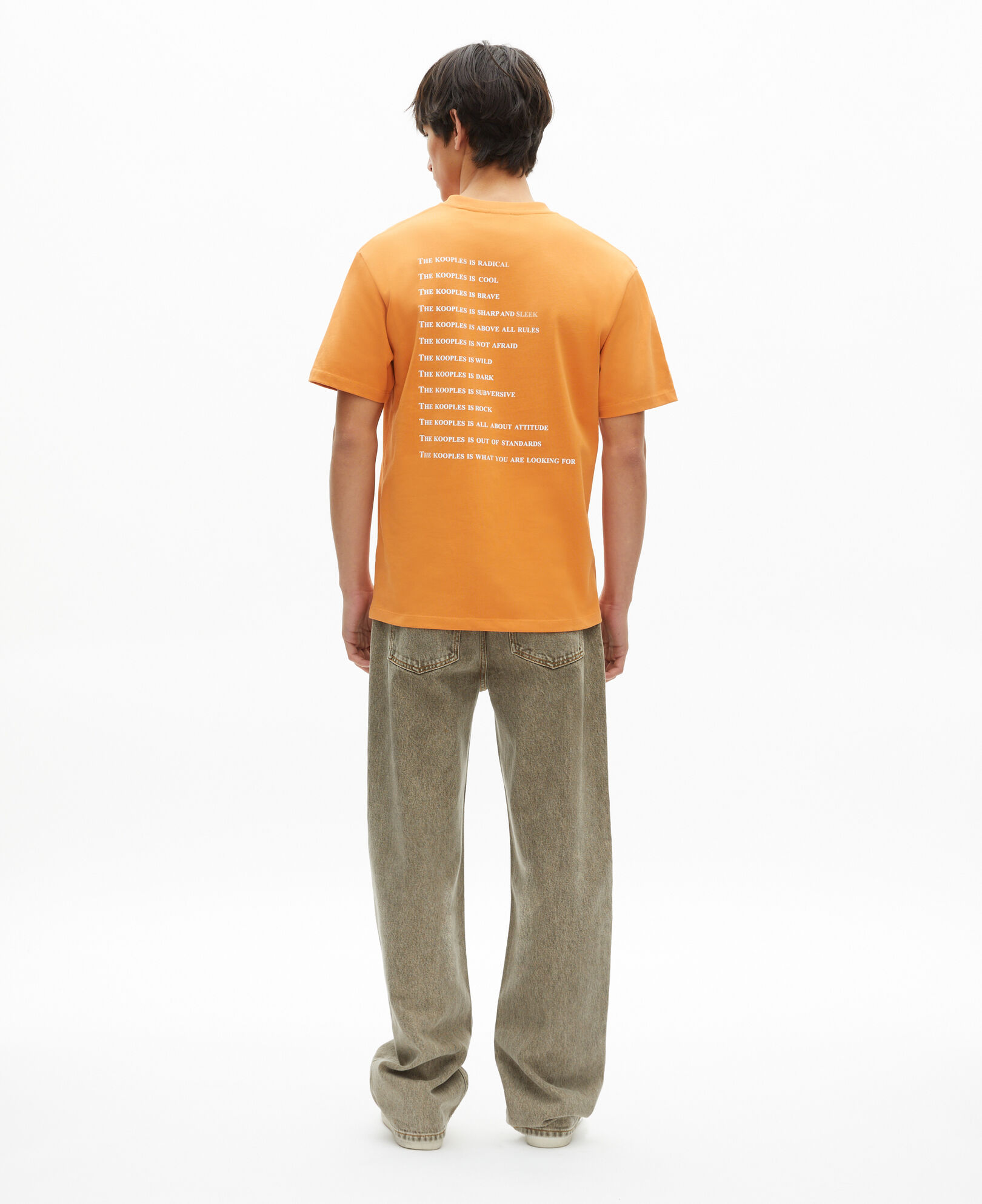The Kooples HOMME ABRICOT t-shirt what is orange