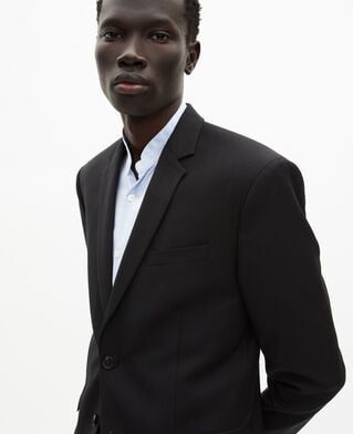 The Kooples H BLACK black wool suit jacket tailored fit